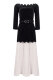 Velvet dress with skirt