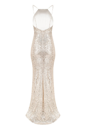 Evening dress with open back