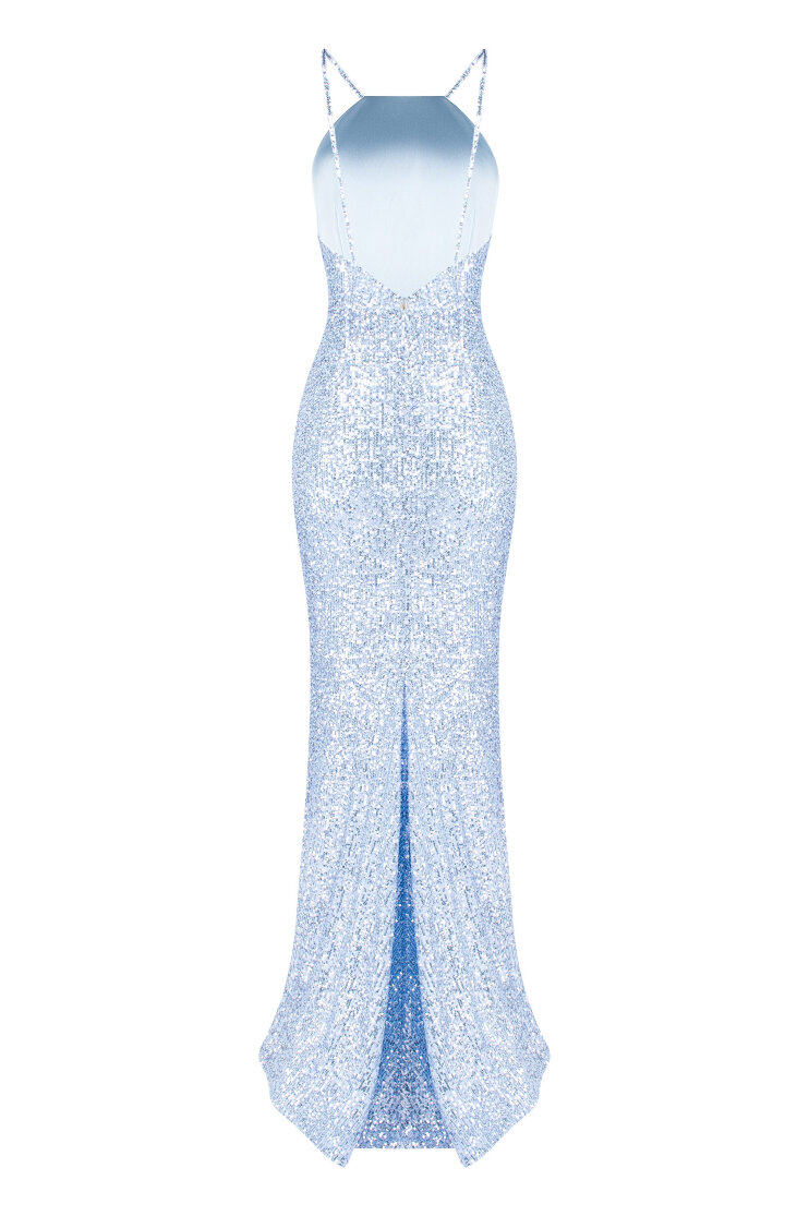 Evening dress with open back